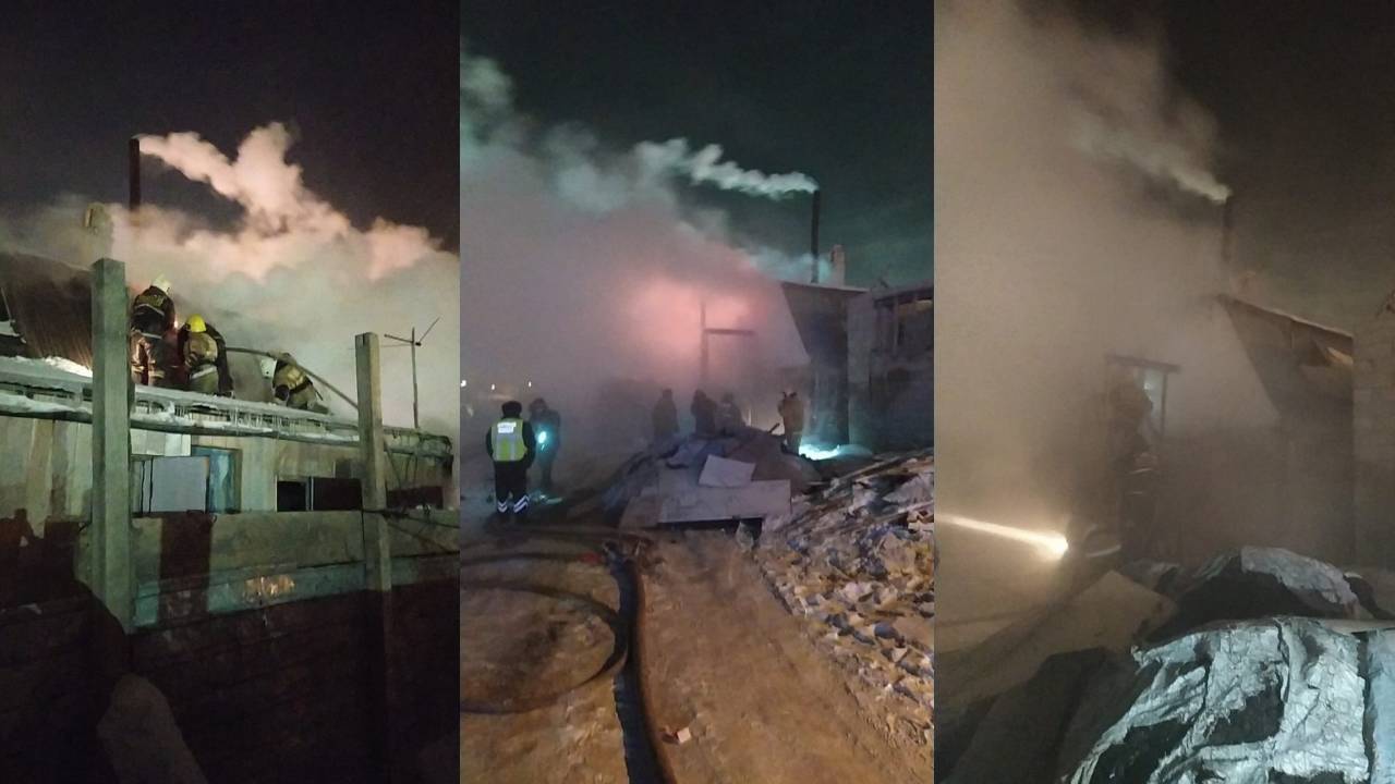В Нур-Султане загорелось общежитие