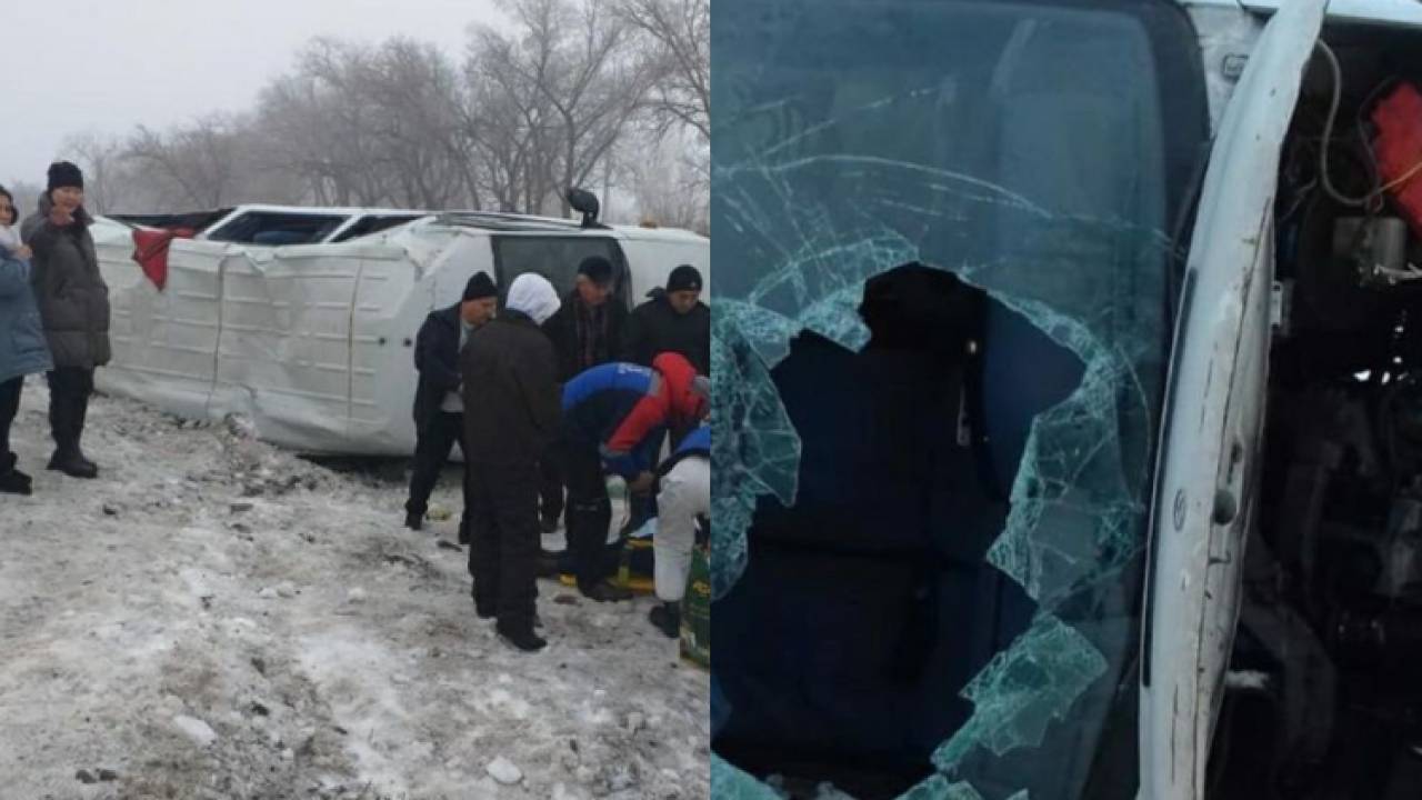 Более 20 человек пострадали в результате ДТП с медиками в Алматинской области