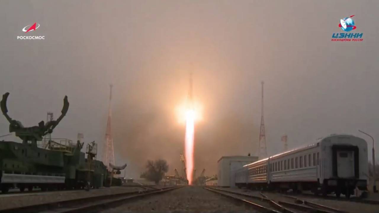 Запуск ракеты на Байконуре показал "Роскосмос"