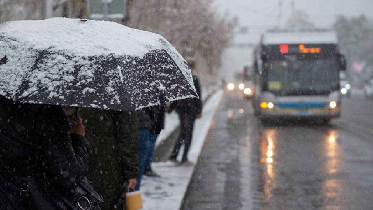Погода испортится в Алматы. Снег и гололед ожидаются 3 марта