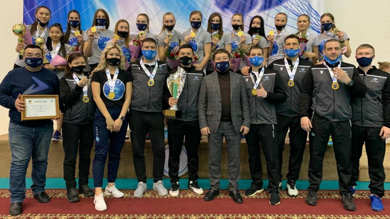 Волейболистки "Алтай" в пятый раз выиграли Чемпионат РК
