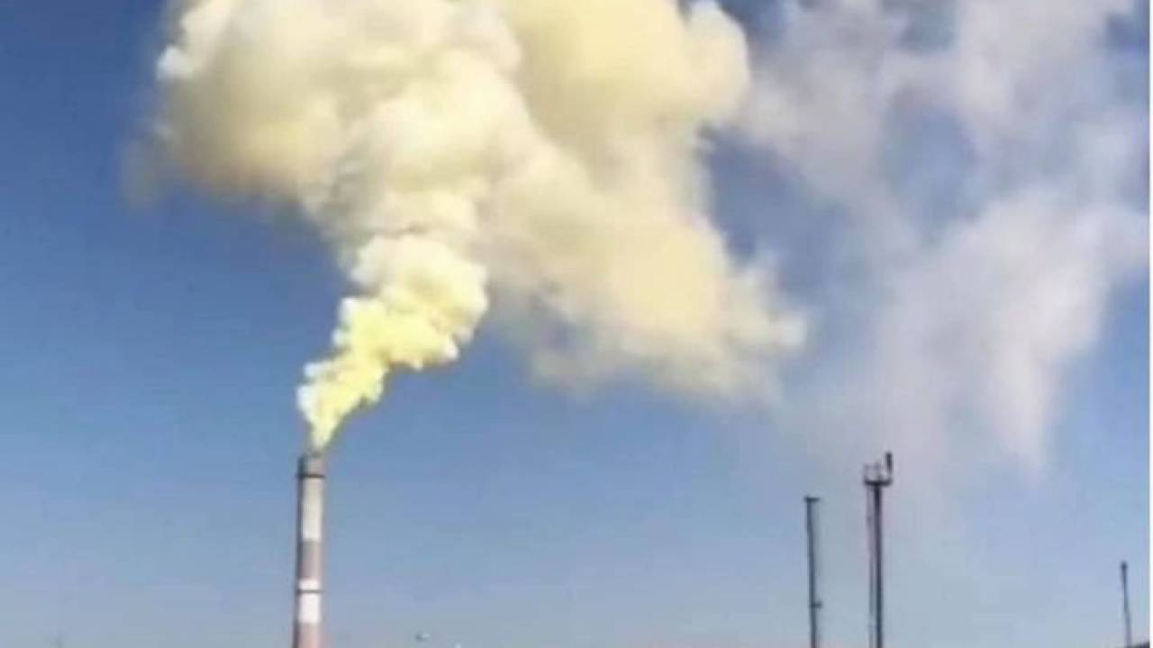 Более получаса шел выброс вредных веществ в воздух на Тенгизе