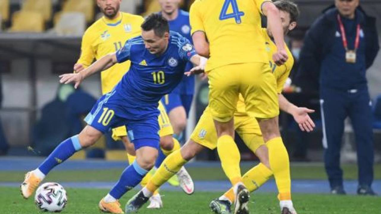 Каково положение сборной Казахстана в группе отбора ЧМ-2022 после ничьей с Украиной