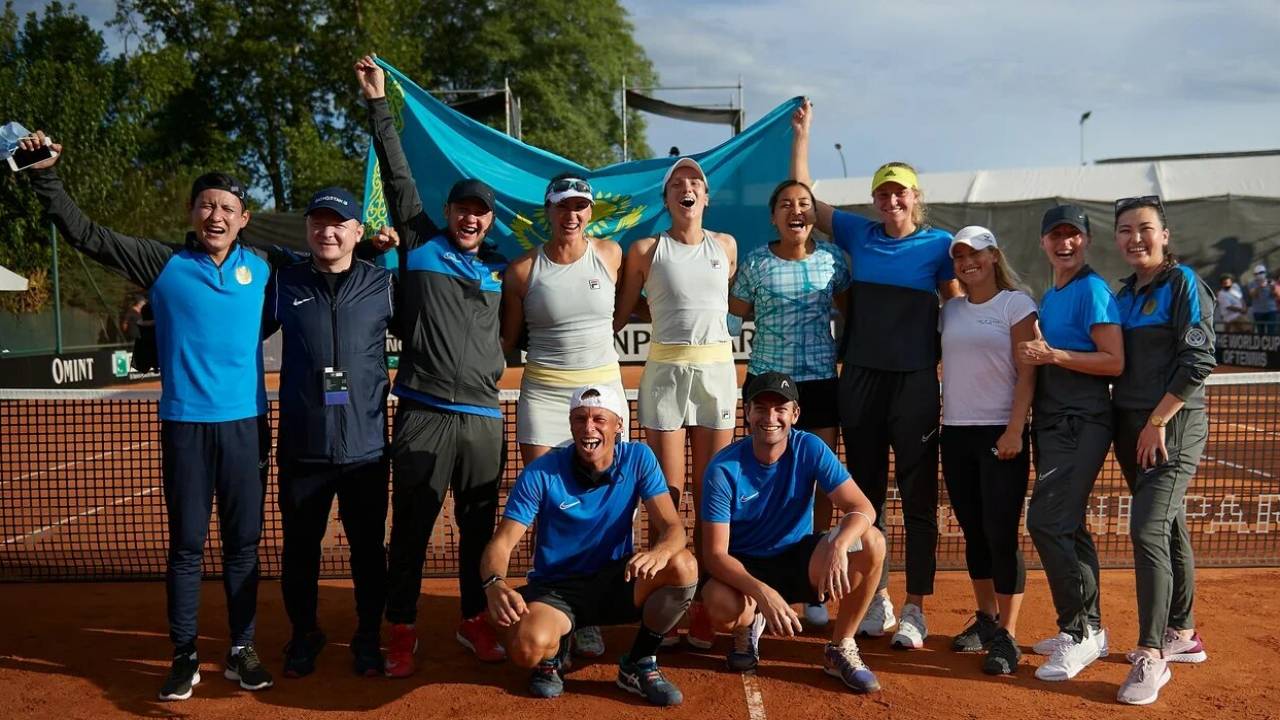 Сборная Казахстана по теннису одержала историческую победу