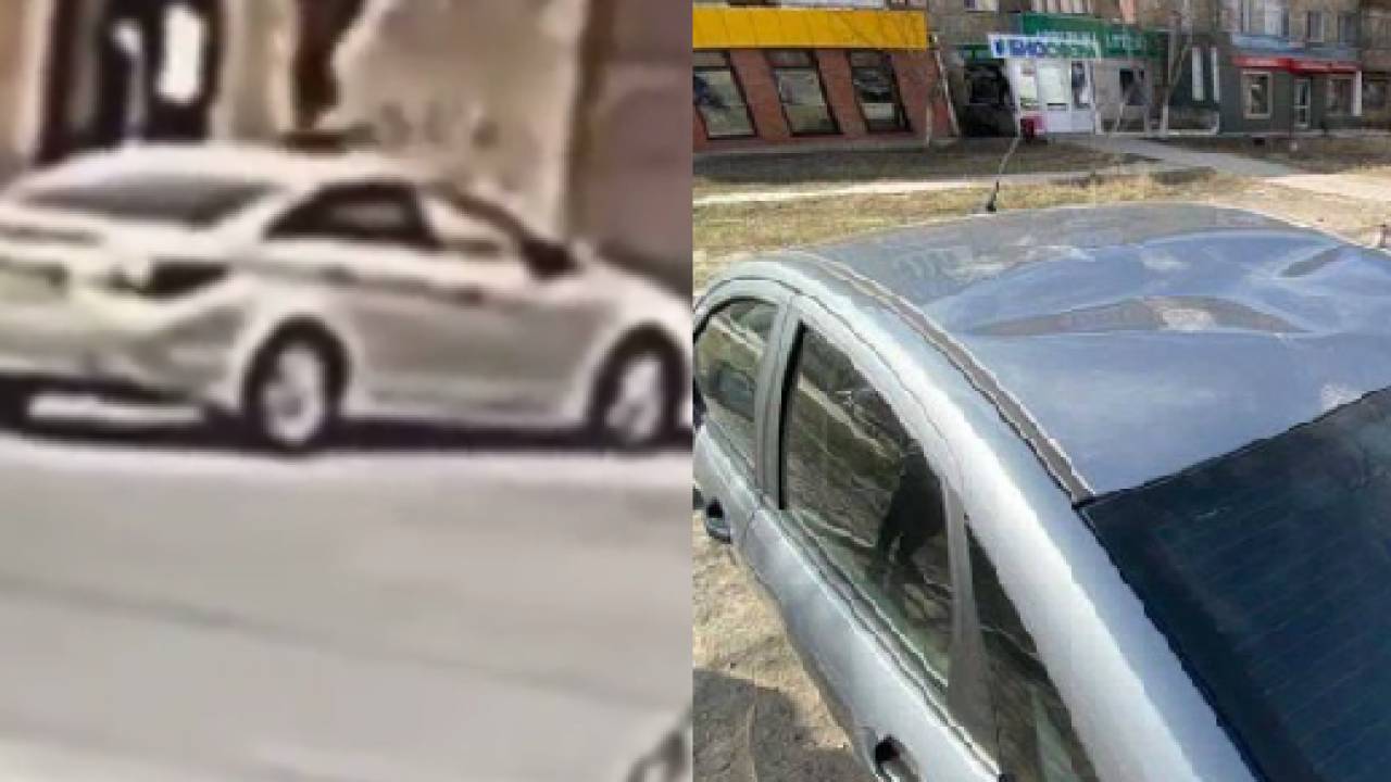 Подростки прыгали по крышам автомобилей в Караганде
