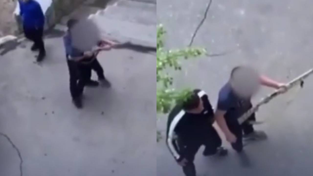Появилось видео конфликта со стрельбой отцов подростков в Темиртау